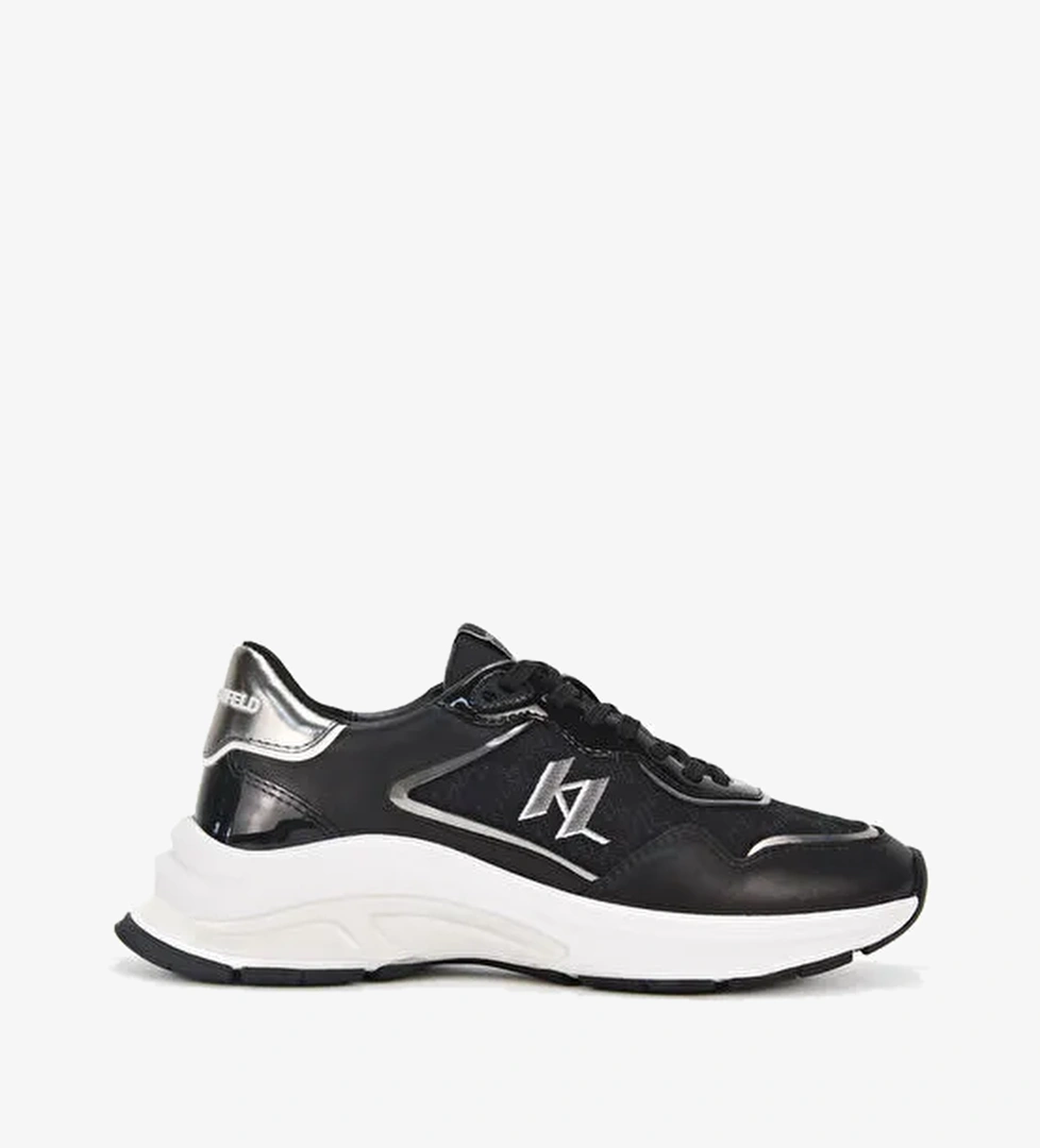 Karl Lagerfeld Siyah-Gümüş Kadın deri Sneaker KL6316540S - Görsel 1
