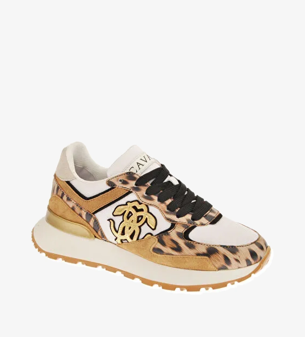 Roberto Cavalli Çok Renkli Kadın Deri Sneaker 18616A - Görsel 1