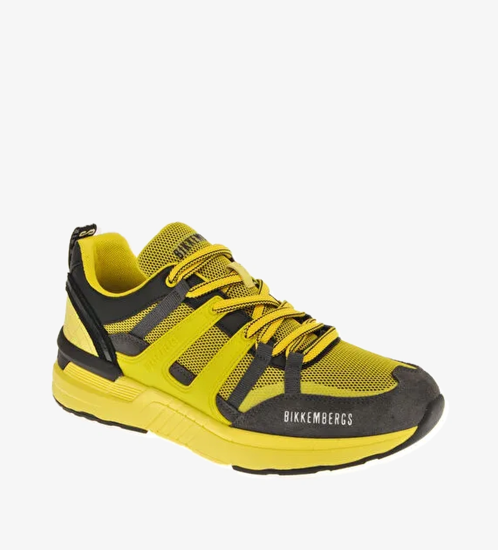 Dirk Bikkembergs Dirk Bikkembergs Sarı-siyah Siyah-gri Erkek Deri Sneaker 20213/cp model görseli