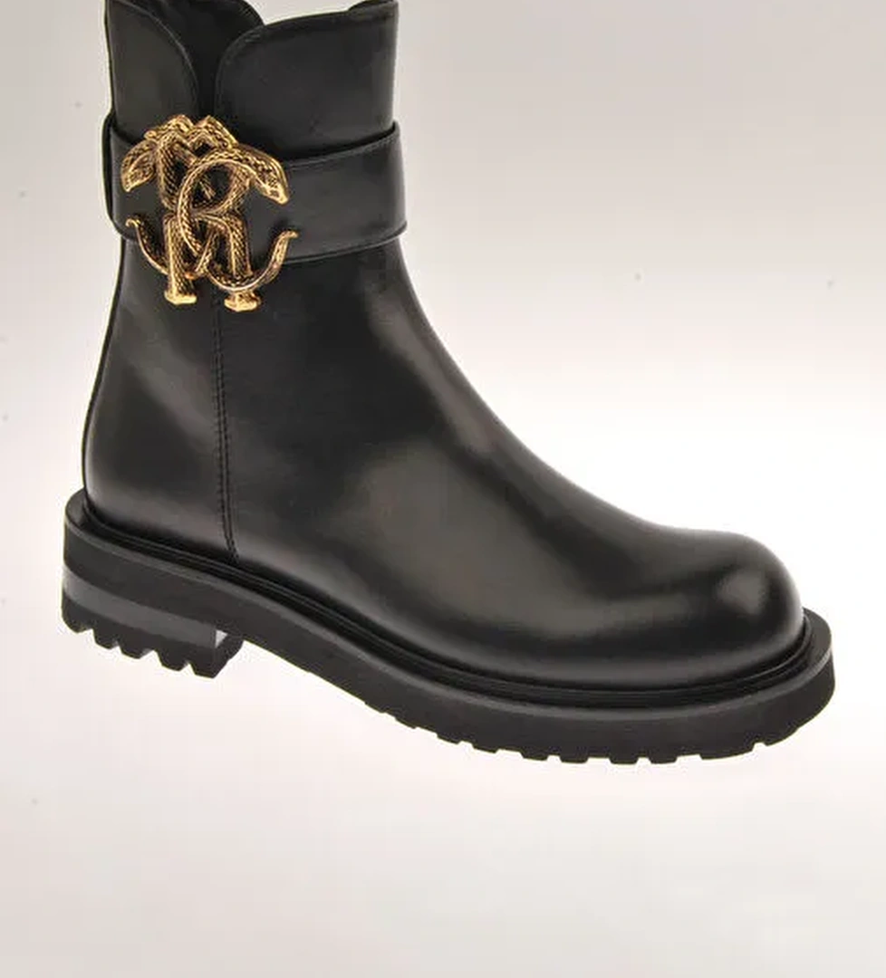 Roberto Cavalli Roberto Cavalli Siyah Kadın Deri Bot 20605A model görseli