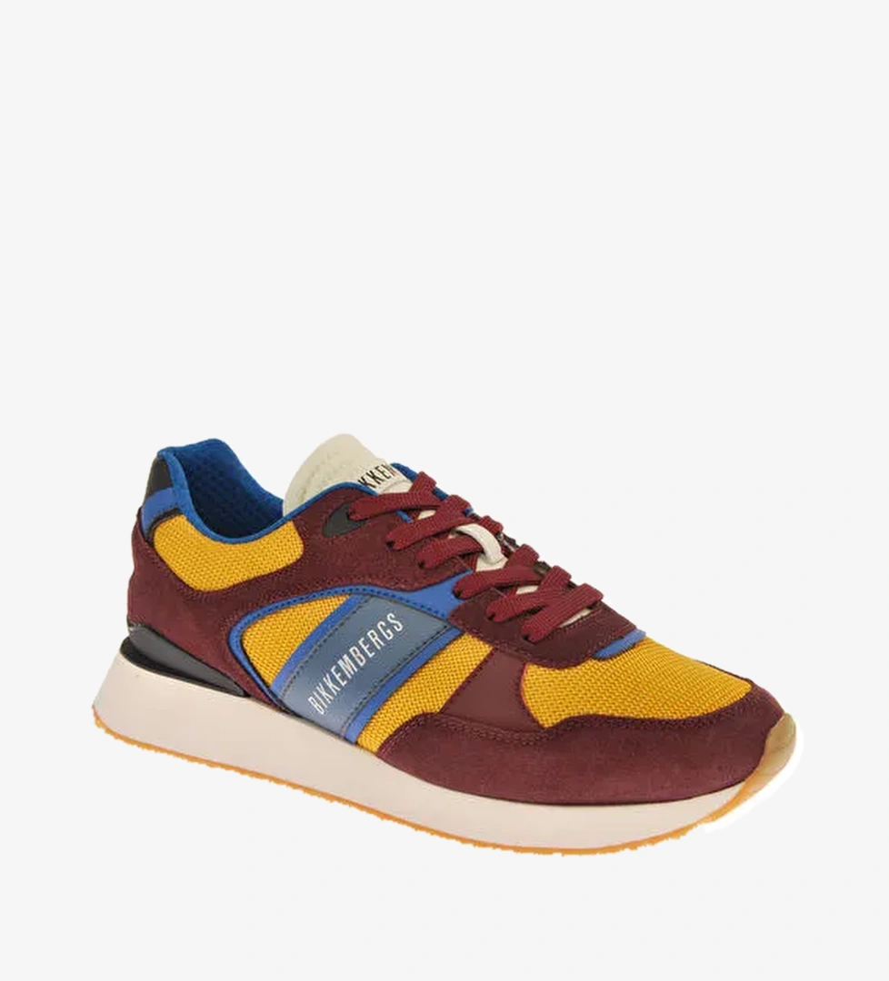 Dirk Bikkembergs Dirk Bikkembergs Sarı-bordo Bej-yeşil Erkek Deri Sneaker 20216/cp model görseli