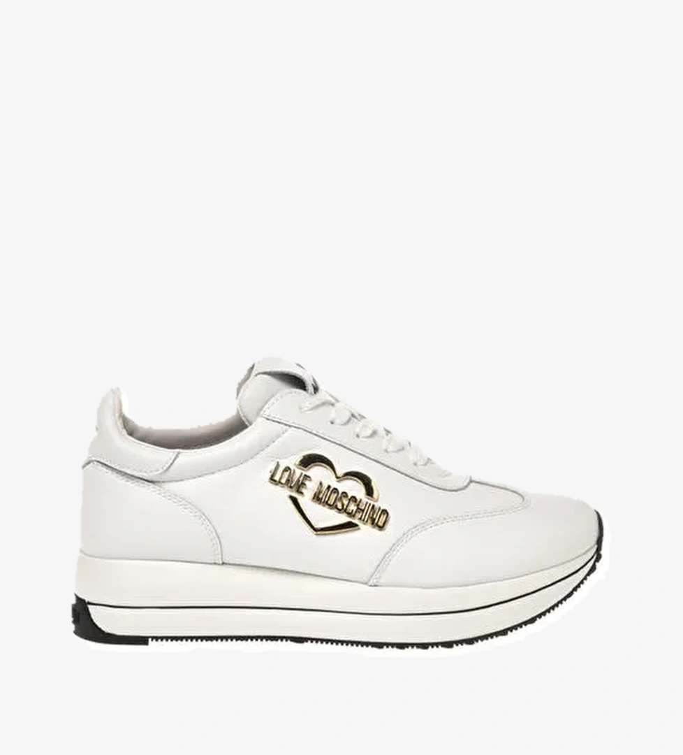 Love Moschino Love Moschino Beyaz Kadın Deri Sneaker JA15074G1HIA0100 model görseli