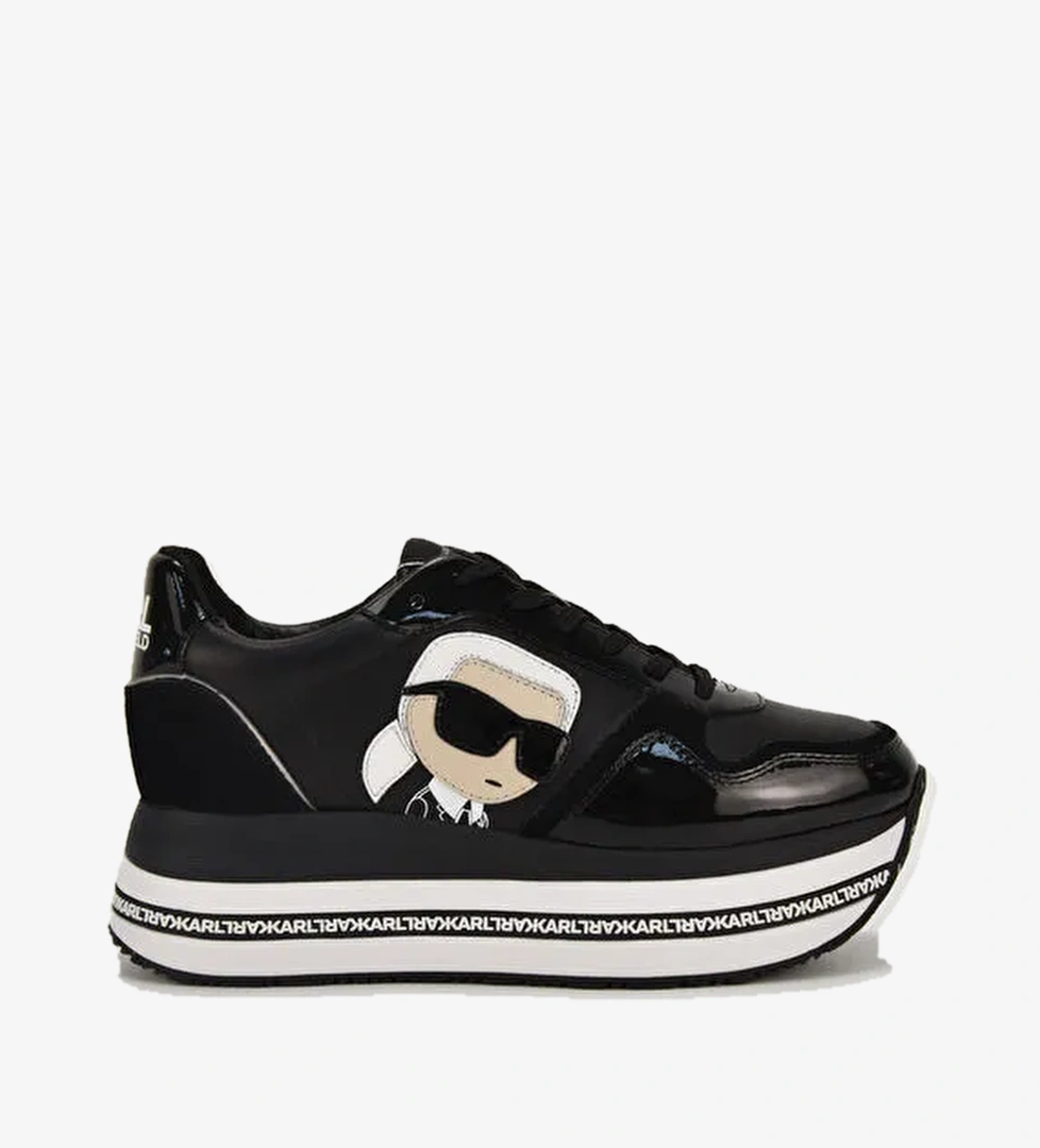 Karl Lagerfeld Karl Lagerfeld Siyah-Beyaz Kadın deri Sneaker KL64930N300 model görseli
