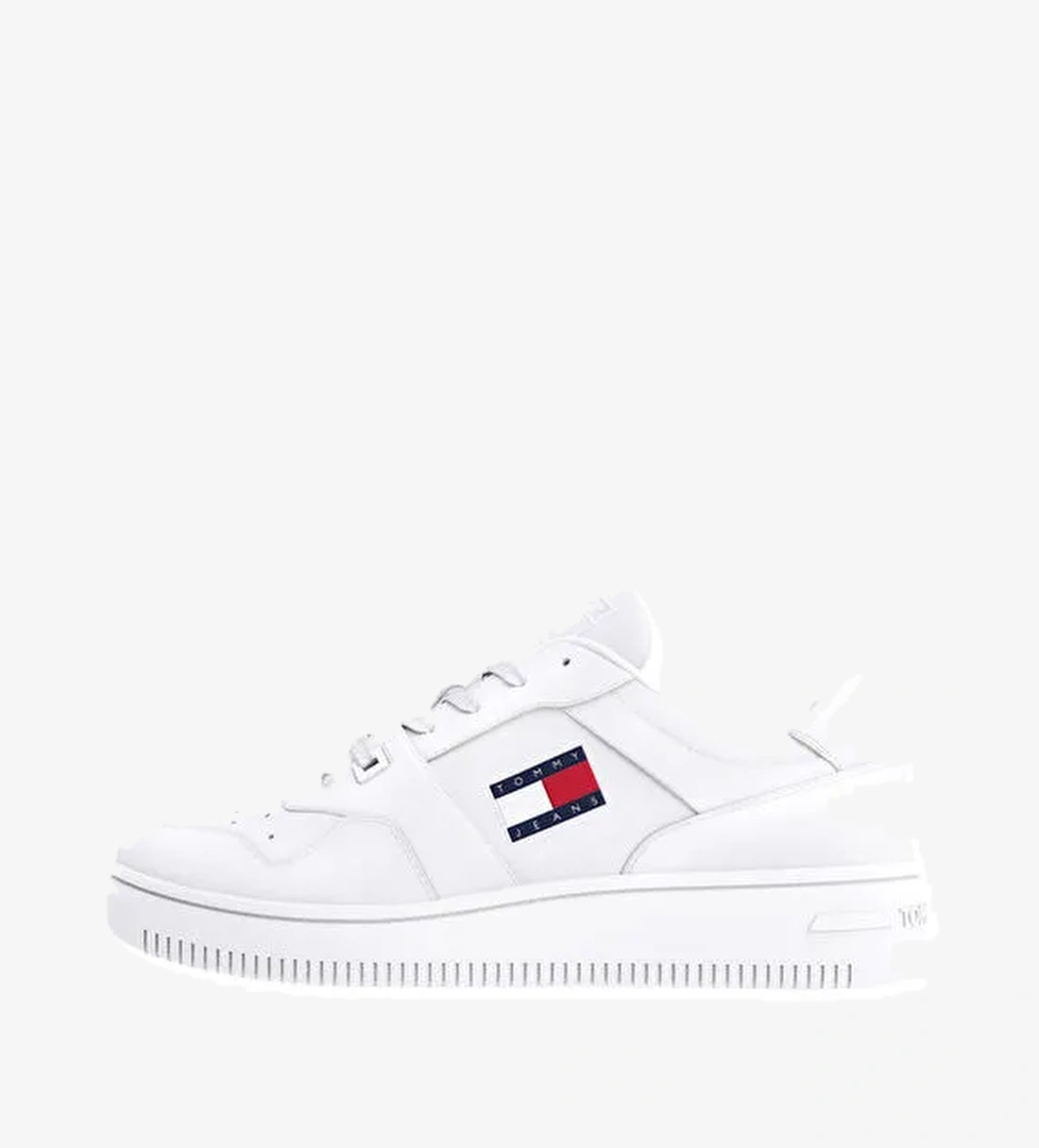 Tommy Hilfiger Tommy Hilfiger Beyaz Erkek deri Sneaker TJM RETRO BASKET ESS | Boyner Beyaz - 1. görsel