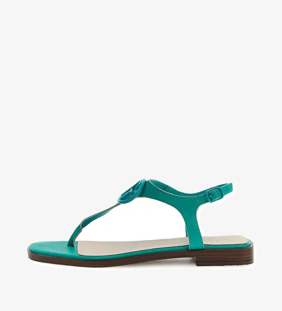 Guess Yeşil Kadın Deri Sandalet FLJMIRLEA03MENTA - Görsel 1
