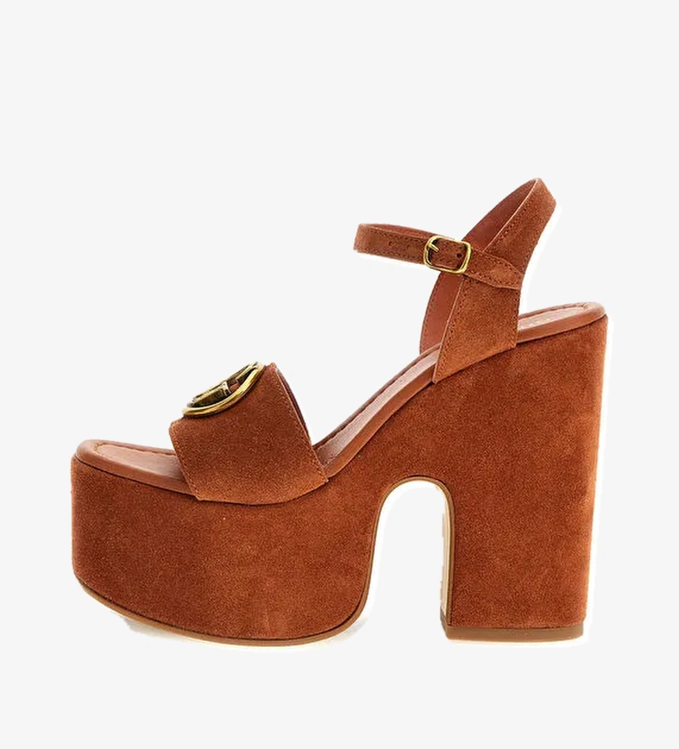 Guess Tarçın Kadın Deri Topuklu Ayakkabı FLJCLOSUE04TERRA - Görsel 1