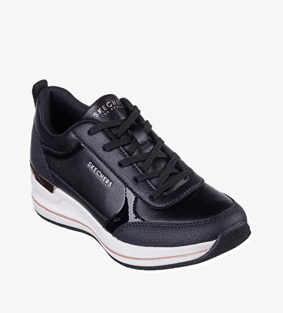 Skechers Siyah Kadın Deri Sneaker 177345 BLK