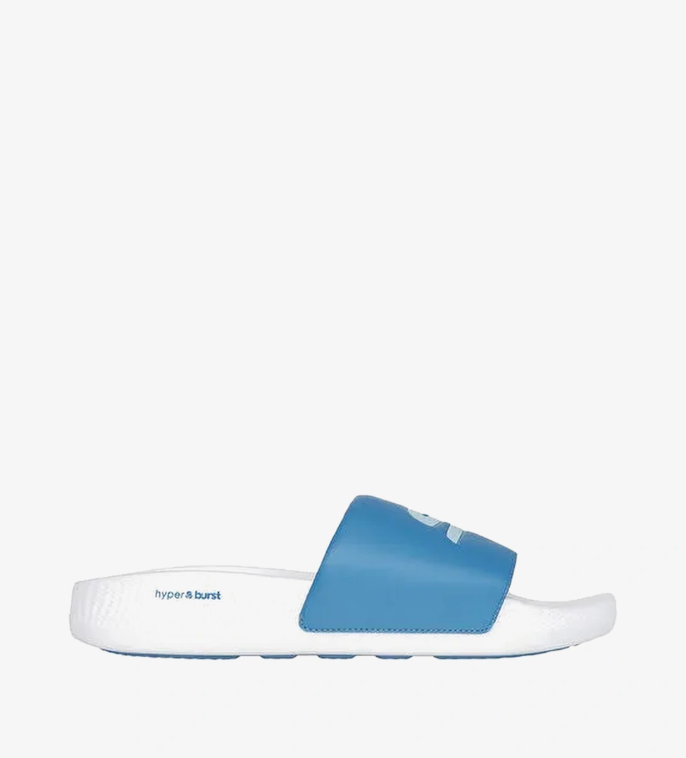 Skechers 246020 WBL HYPER SLİDE - DERİVER Beyaz - Mavi Erkek Terlik
