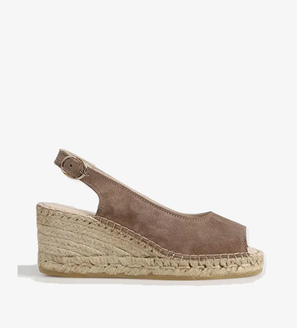 Divarese Vizon Kadın Deri Espadril Anna-4SS