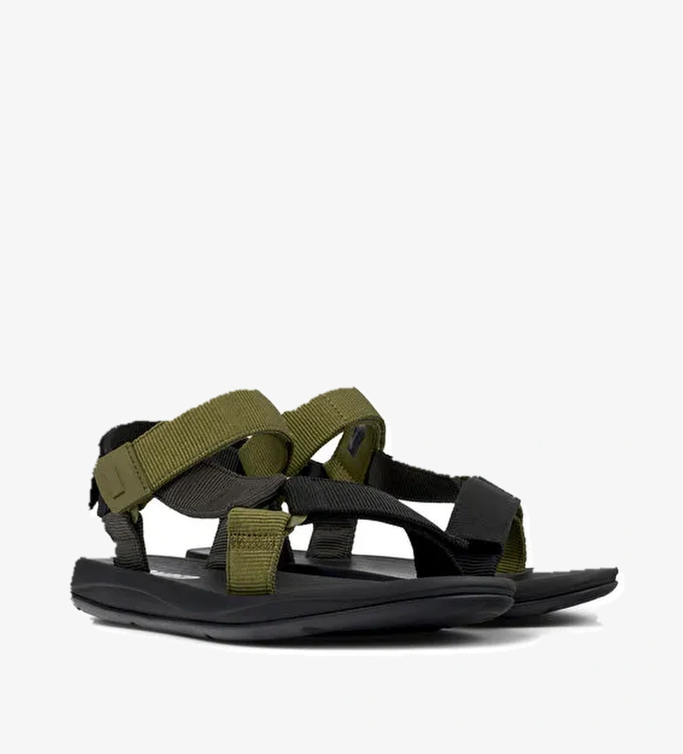 Camper Siyah-Yeşil Erkek Sandalet Match