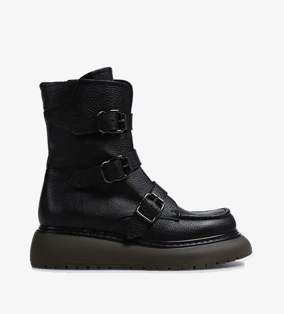 Laura Bellariva Siyah Kadın Deri Bot P9085 - Görsel 1