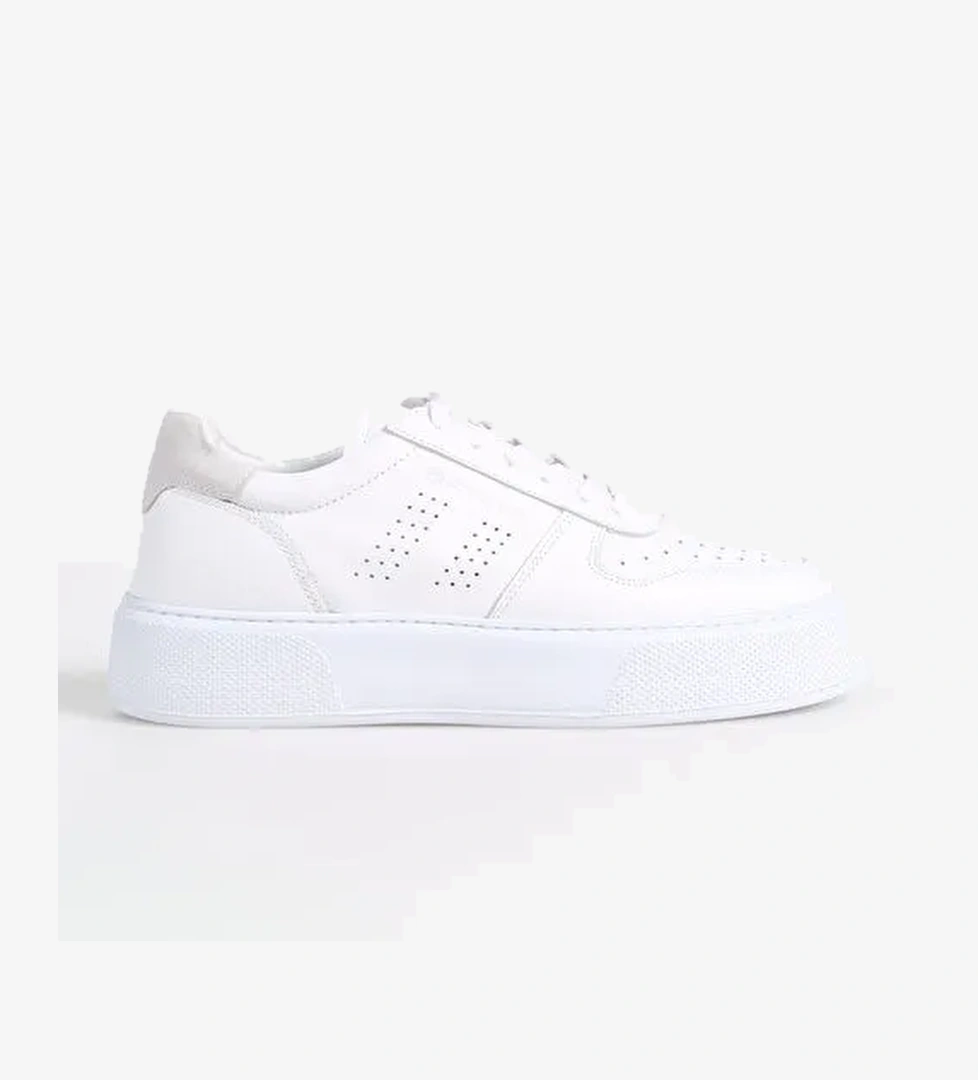 Hammer Jack Beyaz Erkek Deri Sneaker LEEDS - Görsel 1