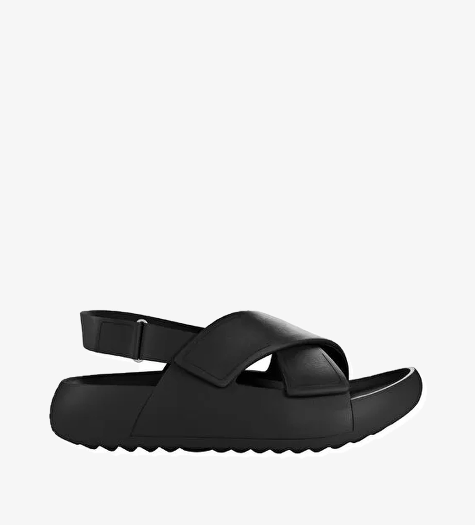 Ecco Siyah Kadın Deri Sandalet 20665301001 - Görsel 1