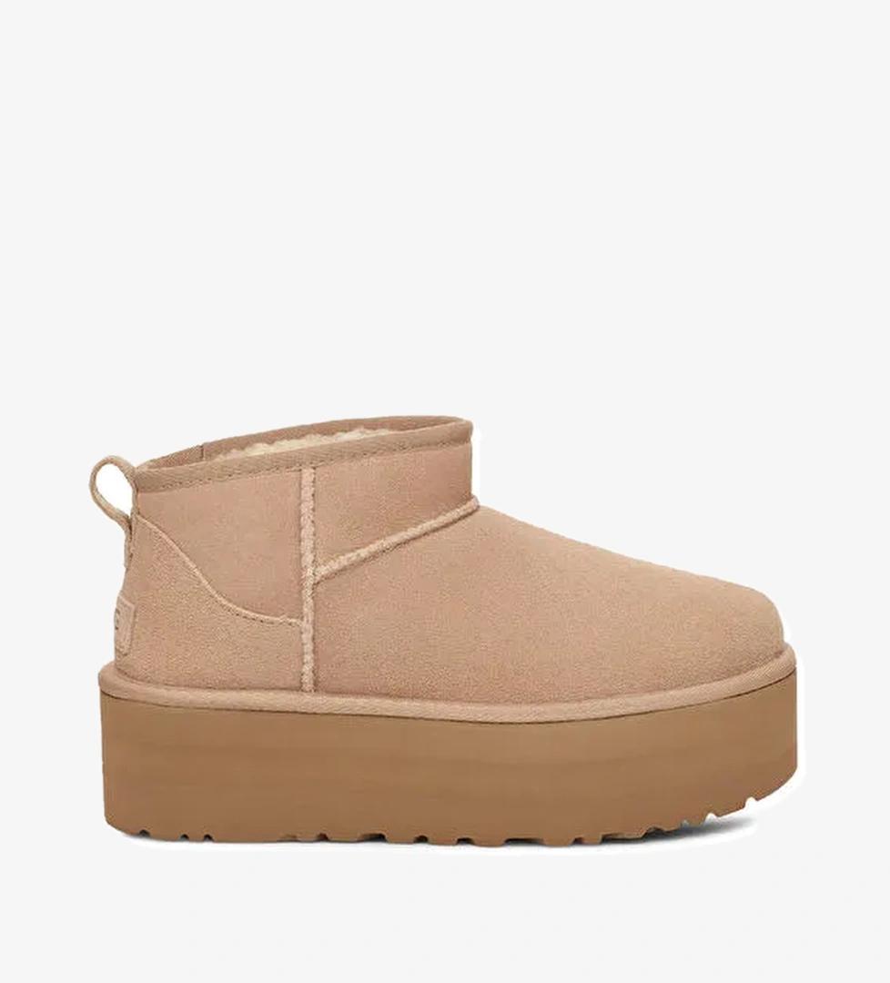 Ugg Ugg Kum W Taba Classic Ultra Kadın Süet Mini + Platform Deri Bot 1135092 model görseli