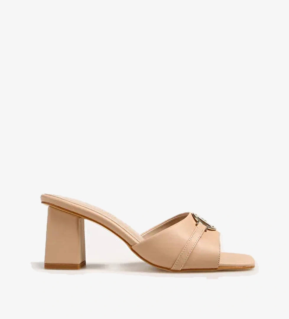 Pierre Cardin Bej Kadın Topuklu Sandalet PC-53123 - Görsel 1