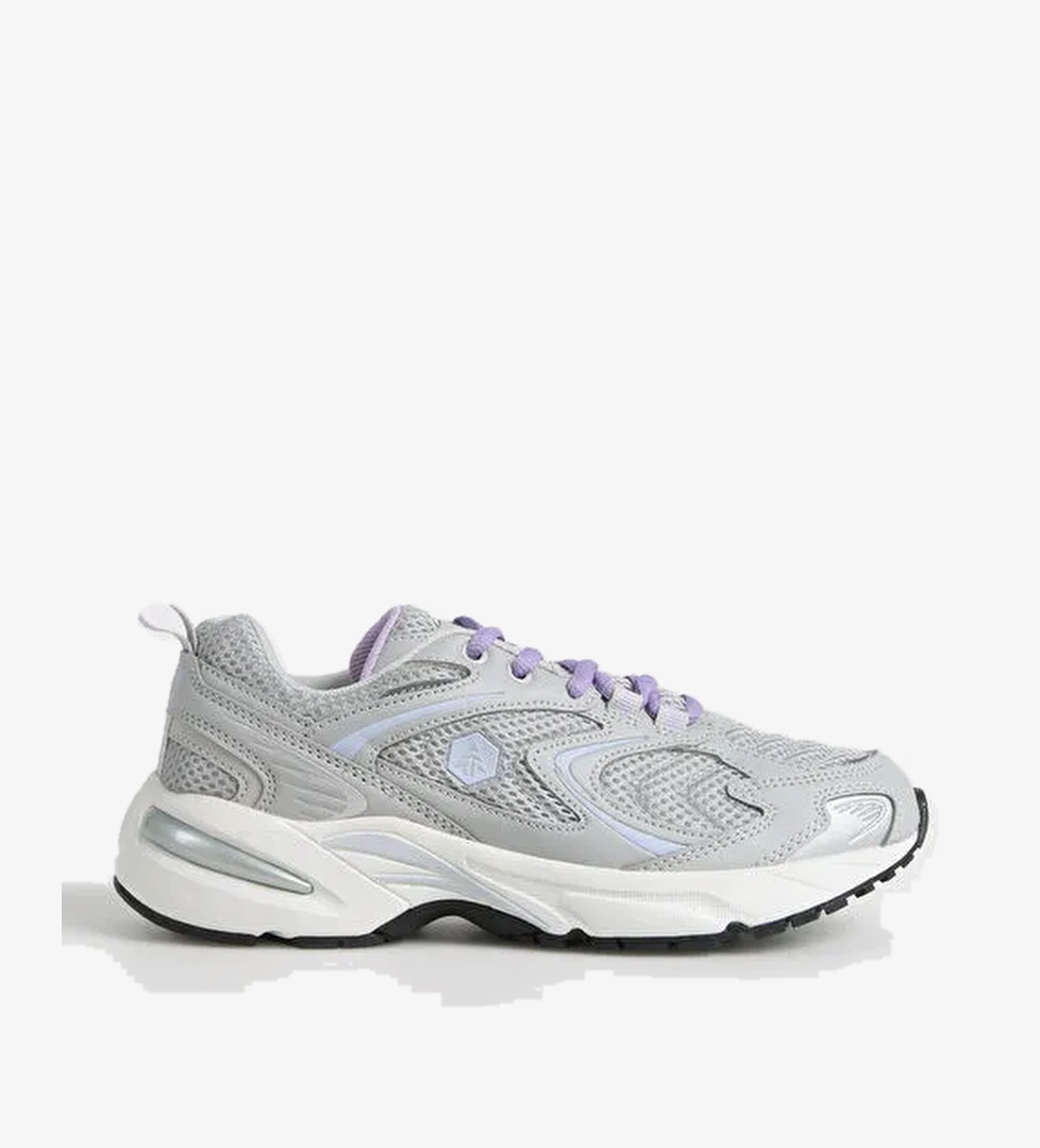 Hammer Jack Hammer Jack Gri-Mor Kadın Deri Sneaker HADER Z AYAKKABI model görseli