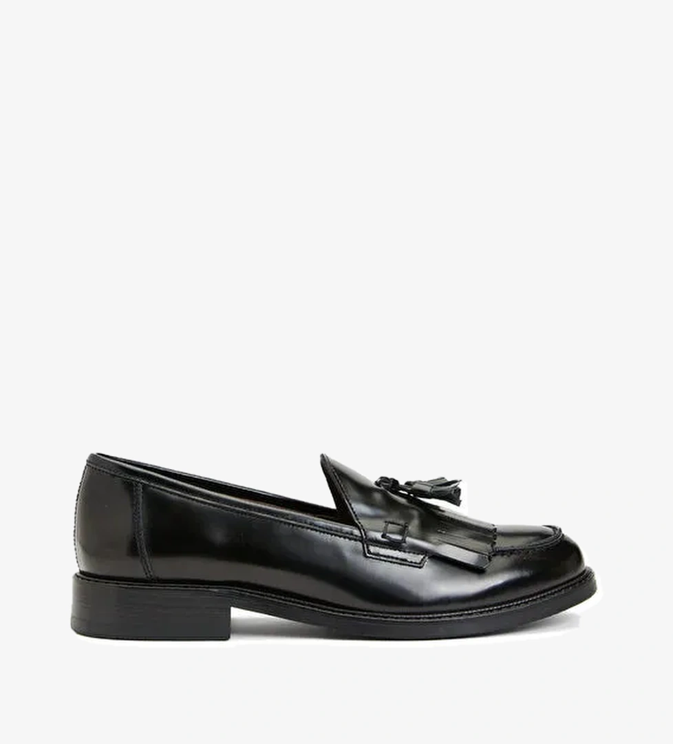 George Hogg Bordo George Hogg Deri Kadın Loafer 93318