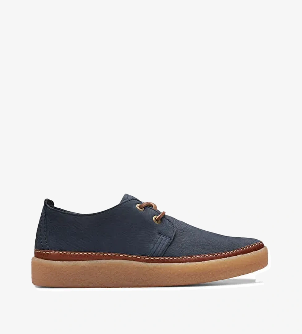 Clarks Nubuk Lacivert Erkek Günlük Ayakkabı Clarkwood Low