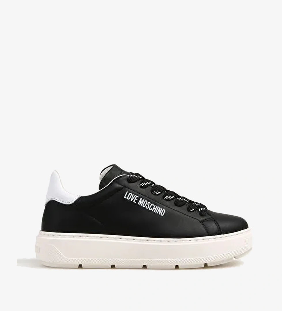 Love Moschino Love Moschino Siyah-Beyaz Kadın Deri Sneaker JA15374G1HIA100A | Boyner Siyah - 1. görsel