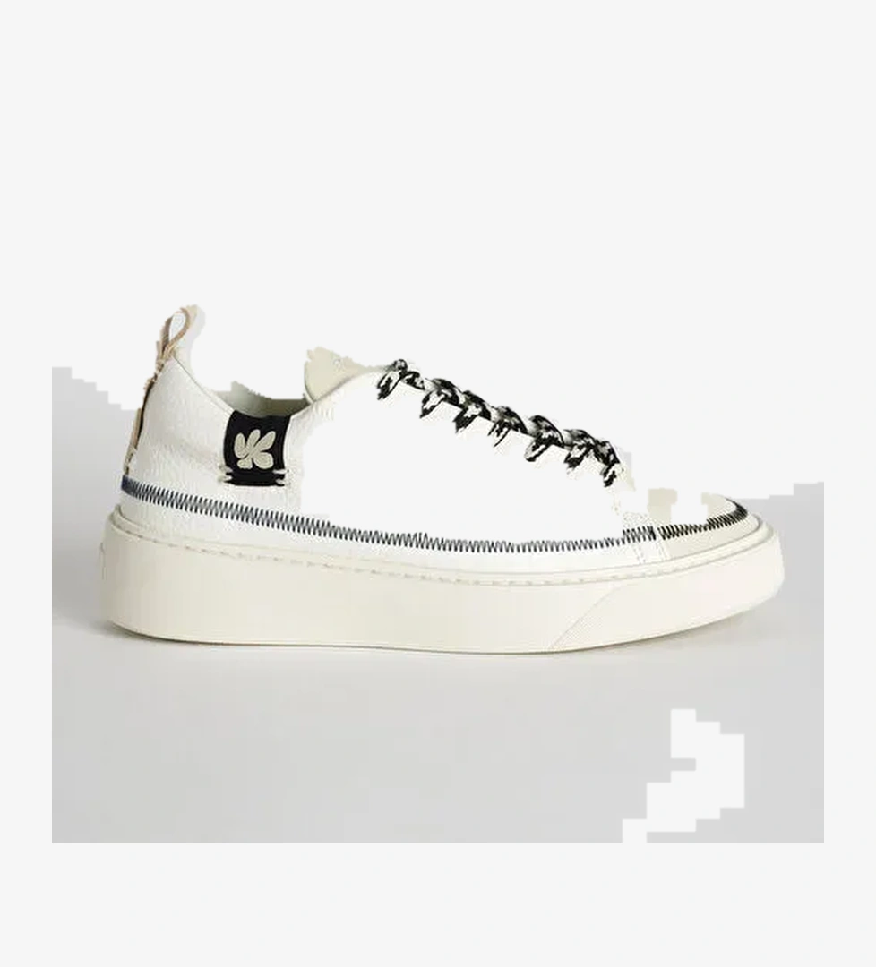 Bonamaso Beyaz Kadın Sneaker AGD - Görsel 1