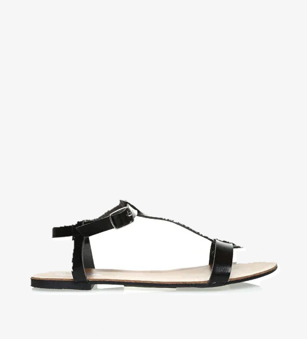 T-Box Siyah Kadın Sandalet - Görsel 1