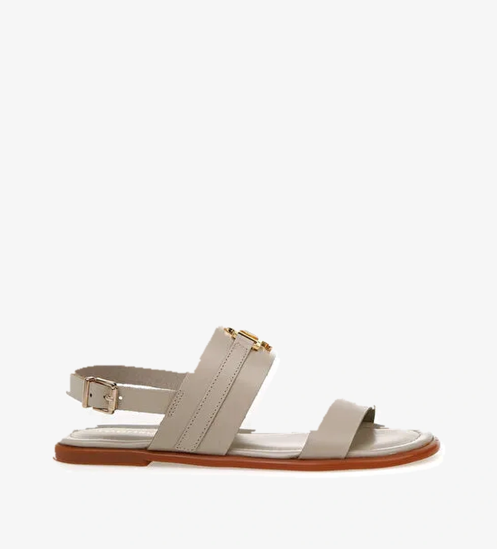 Fabrika Fabrika Bej Siyah Kadın Sandalet Arya model görseli