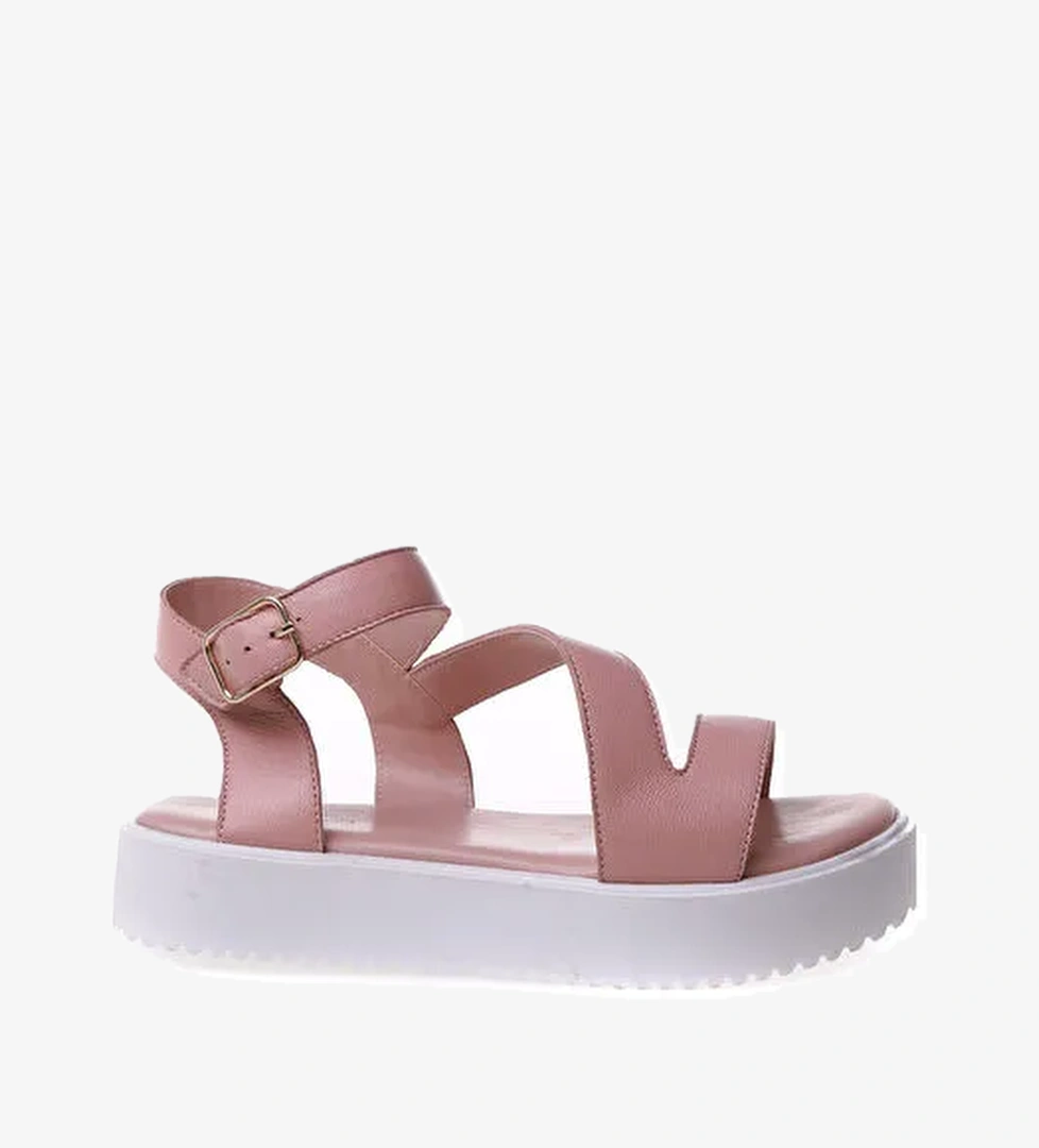 Fabrika Pudra Kadın Sandalet AGNES - Görsel 1