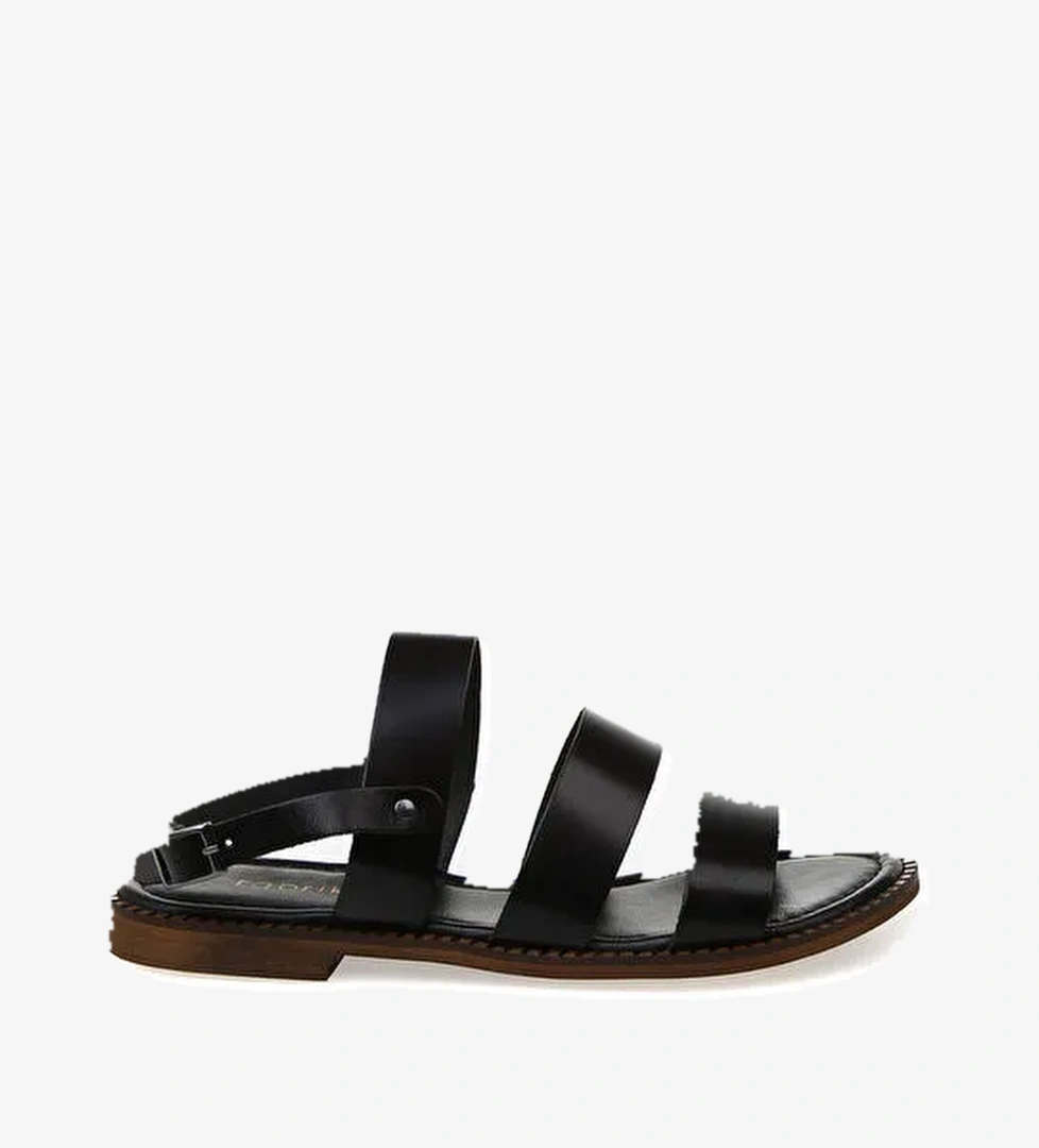 Fabrika Siyah Sandalet - Görsel 1