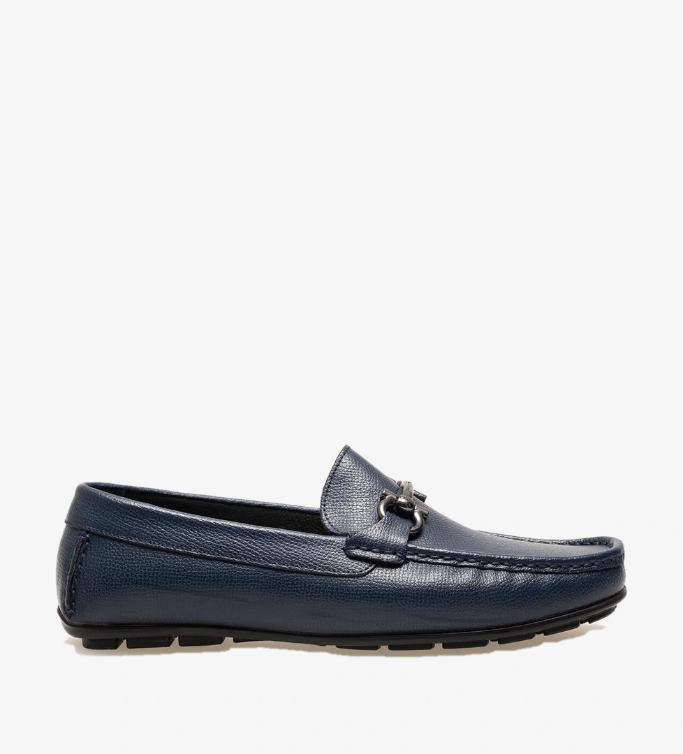 Cabani Lacivert Cabani Hakiki Deri Erkek Loafer