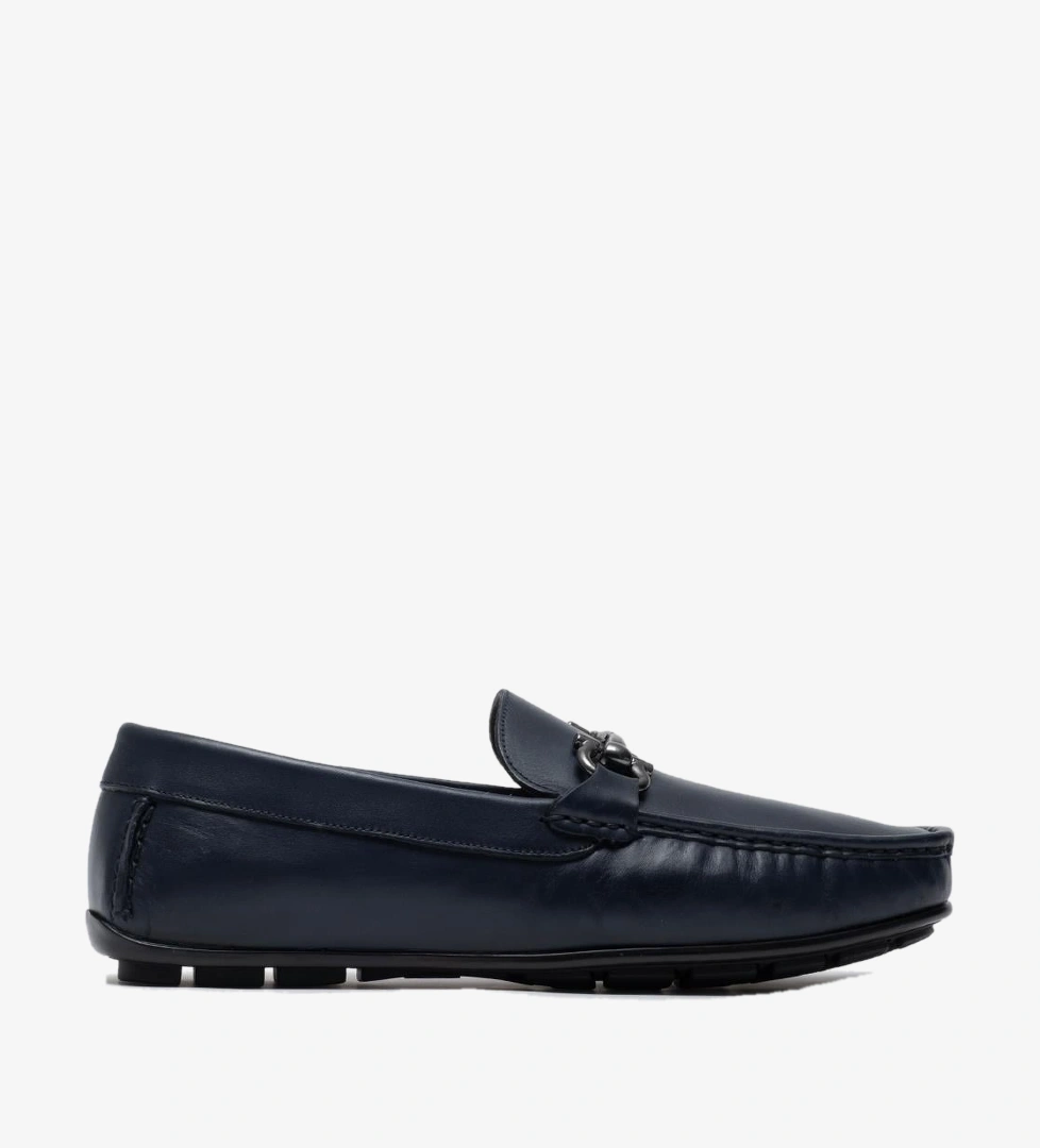 Cabani Lacivert Cabani Hakiki Deri Erkek Loafer