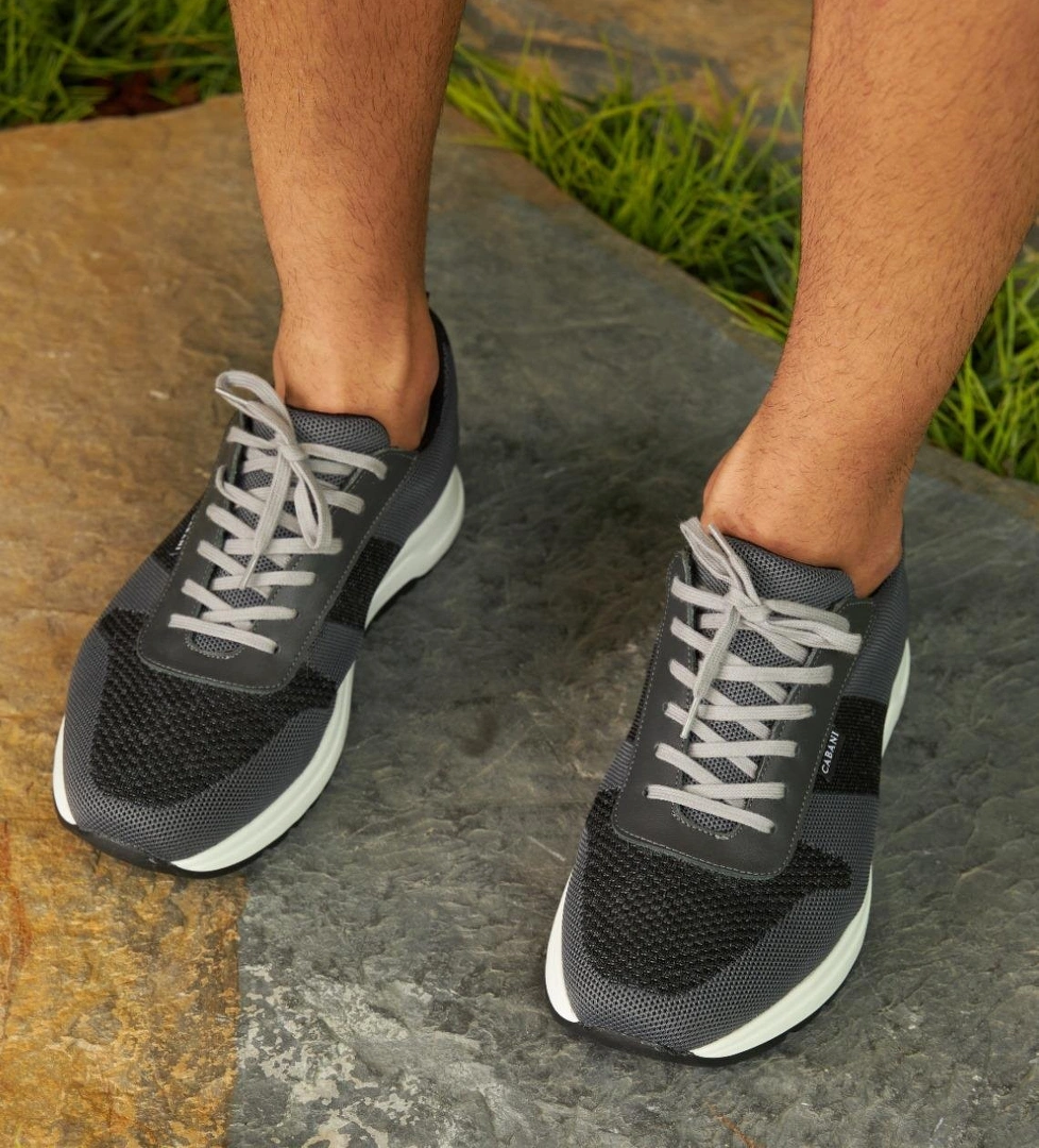 Triko Füme Bağcıklı Erkek Sneaker Spor Ayakkabı