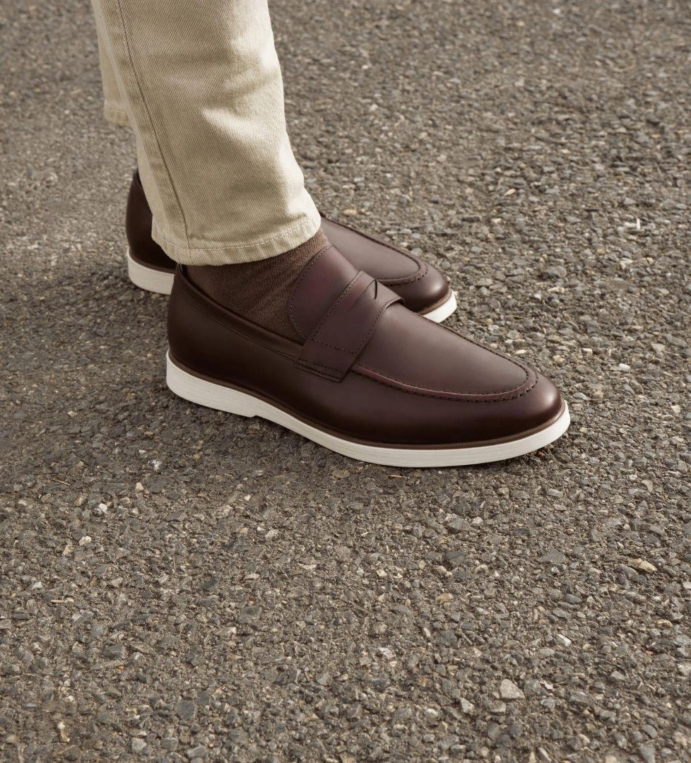 Cabani Men's 100% Genuine Leather Brown Shoes