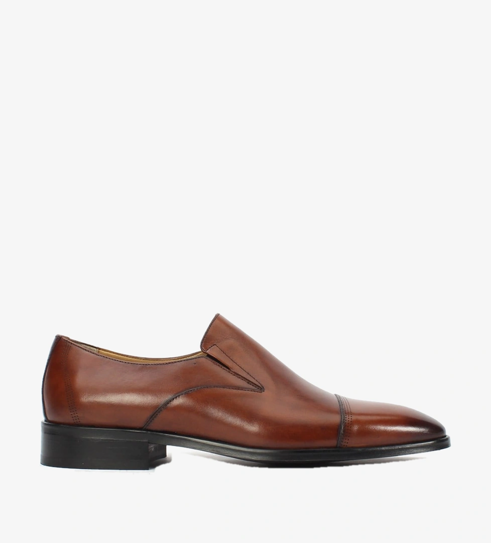 Erkek Taba Deri Loafer