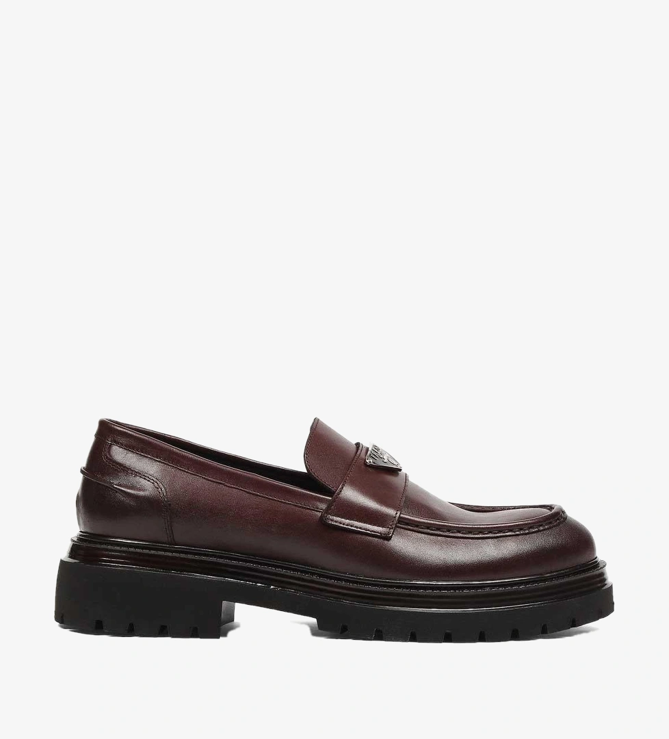 Erkek Kahverengi Deri Loafer