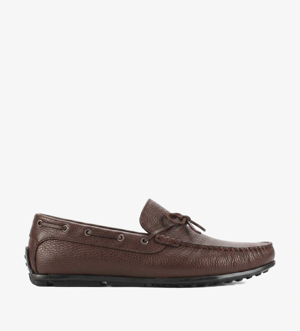 Erkek Kahverengi Deri Loafer