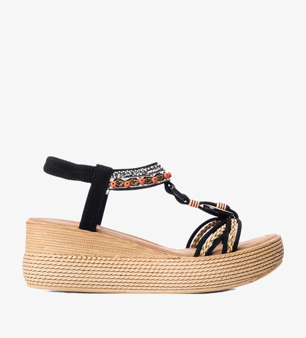 Oflaz 358Y 9012 Sıyah Cılt Bayan Sandalet