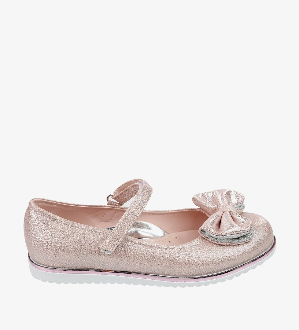 Civil Girls Fiyonklu 31-36 Numara Babet - Gri