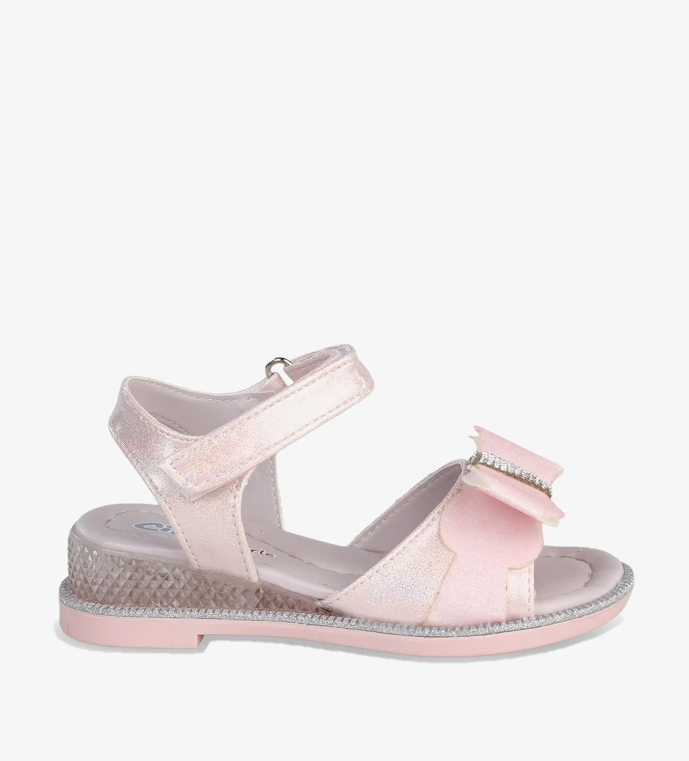Civil Girls Fiyonk Aksesuarlı 31-36 Numara Sandalet - Pudra