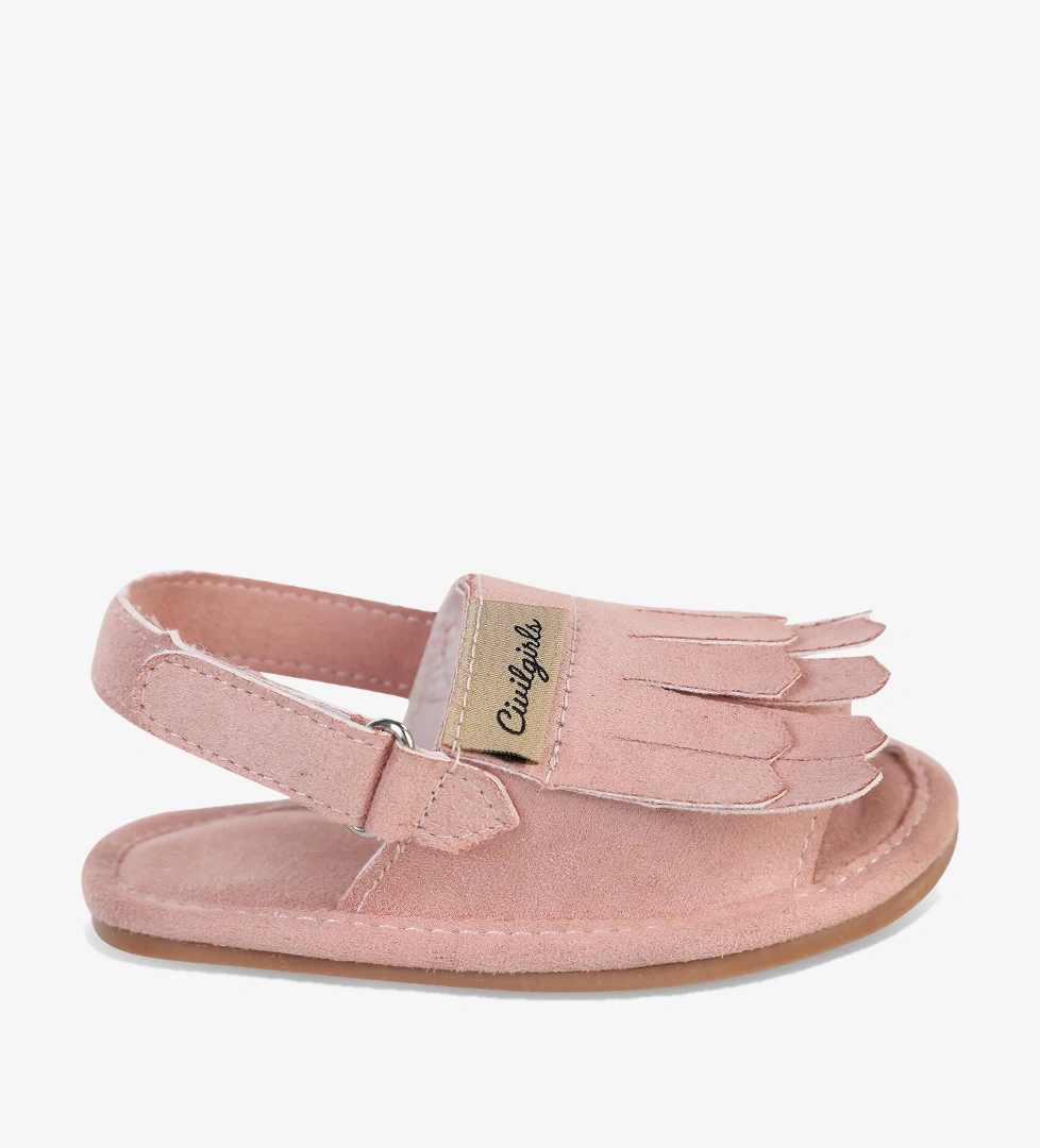Civil Girls Püsküllü 20-25 Numara Sandalet - Pembe