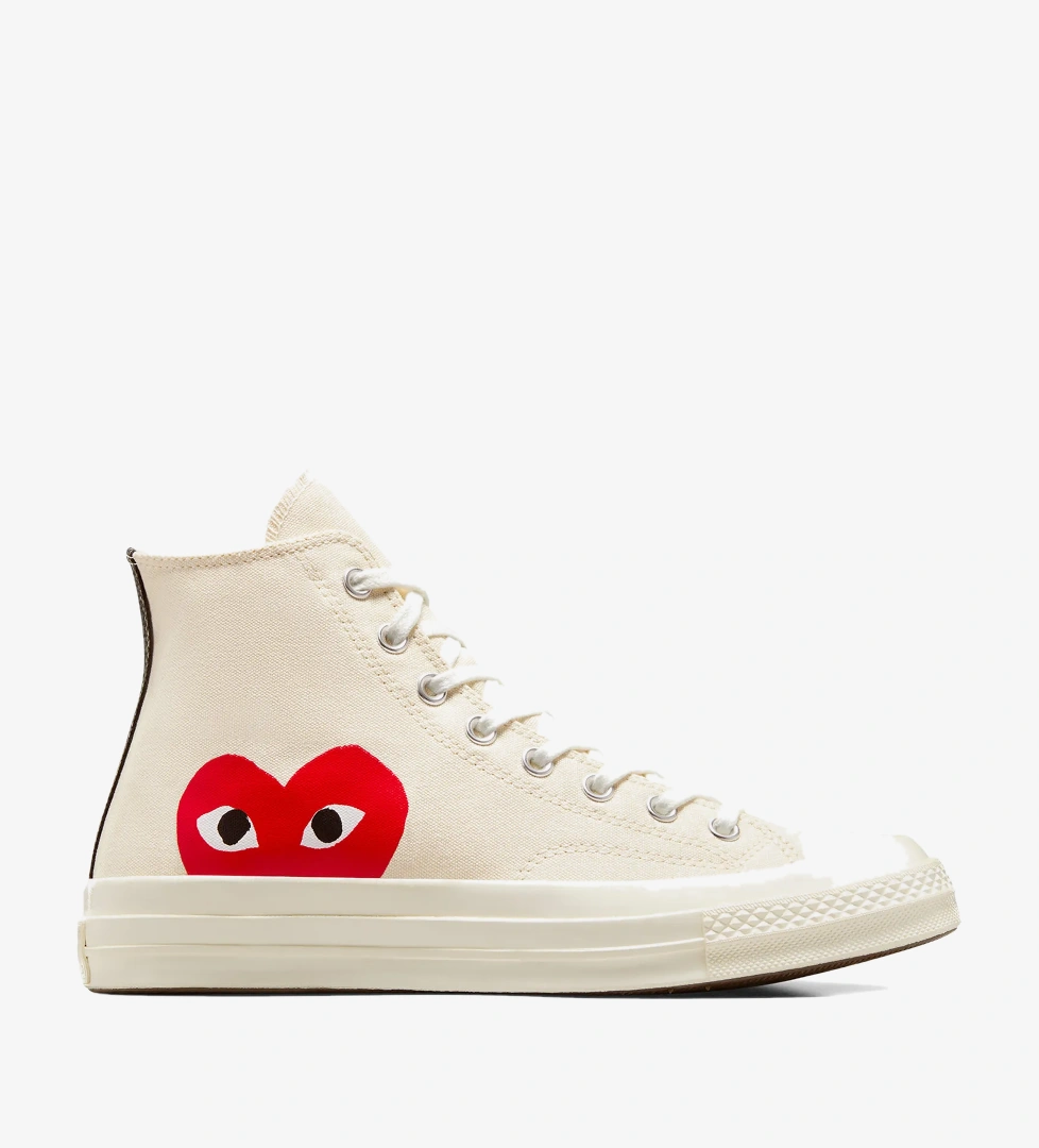 Converse X Comme Des Garçons Play Chuck 70 Unisex Krem Sneaker