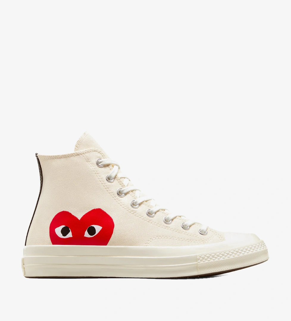 Converse X Comme Des Garçons Play Chuck 70 Unisex Krem Sneaker