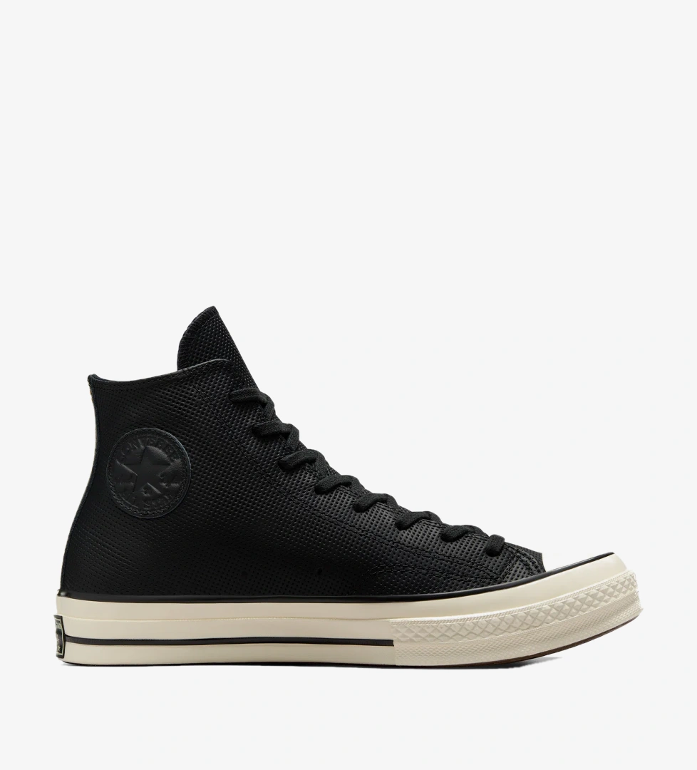 Converse Converse Chuck 70 Unisex Siyah Deri Sneaker Converse'de! Siyah - 1. görsel