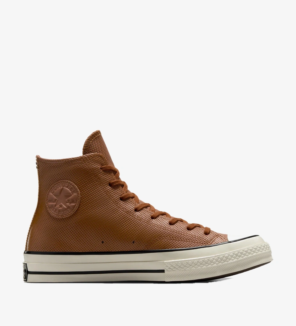 Converse Converse Chuck 70 Unisex Kahverengi Deri Sneaker Converse'de! Kahverengi - 1. görsel