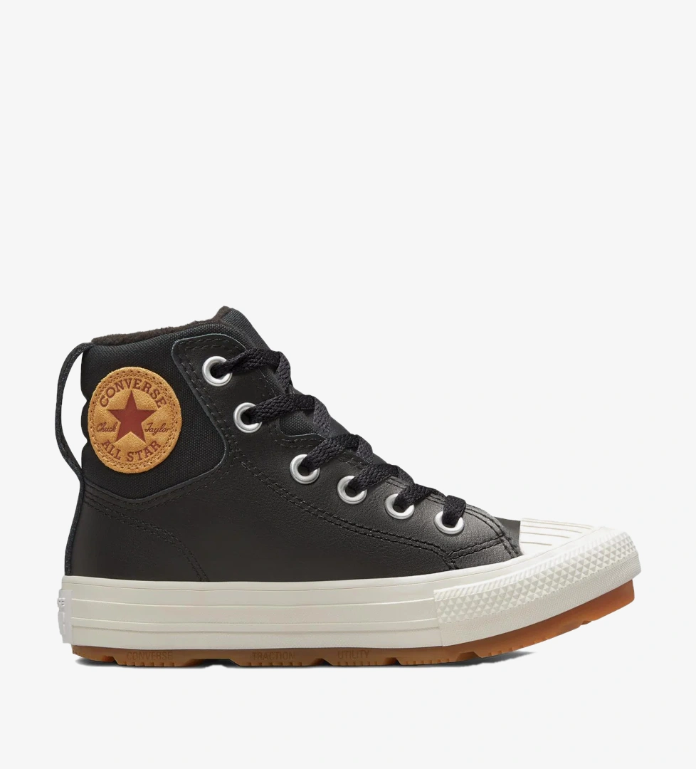 Converse Converse Chuck Taylor All Star Berkshire Çocuk Siyah Deri Bot Converse'de! Siyah - 1. görsel