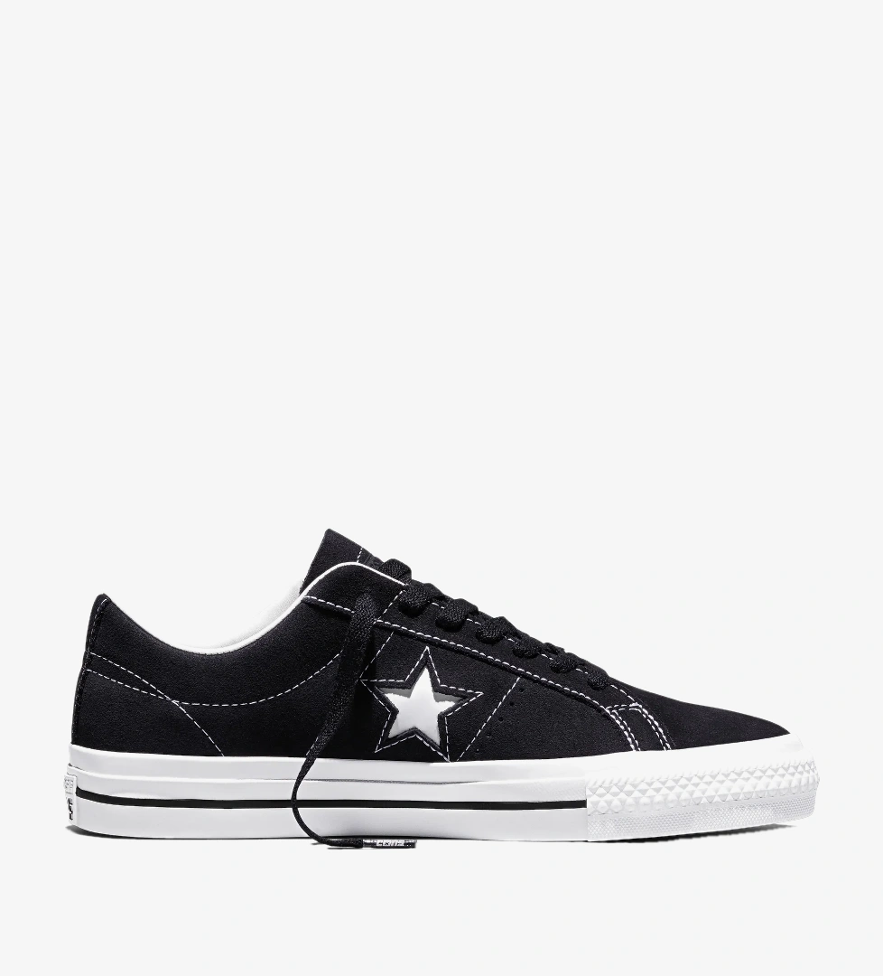 Converse Cons One Star Pro Unisex Siyah Süet Sneaker