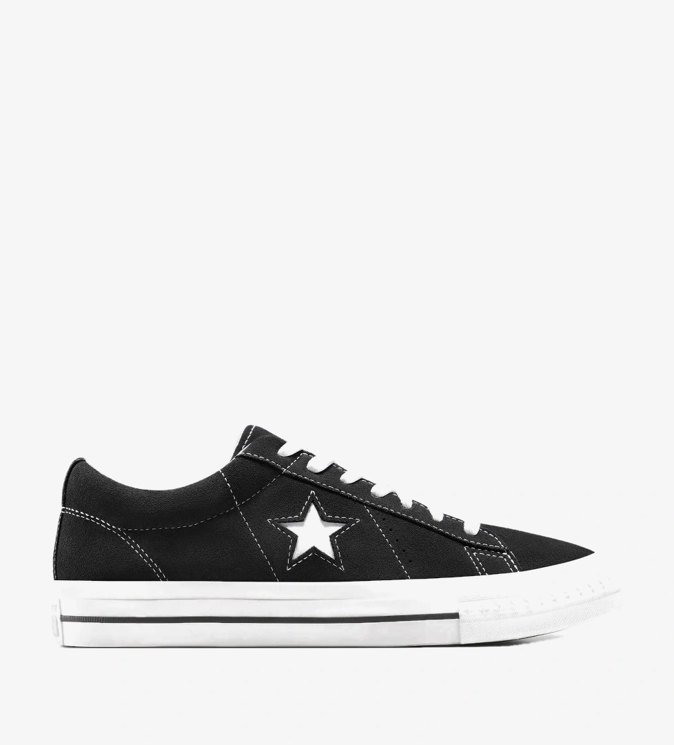 Converse One Star 95 Unisex Siyah Süet Sneaker