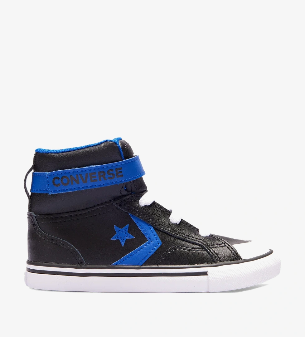 Converse Pro Blaze Strap Leather Easy On Bebek Siyah Bot
