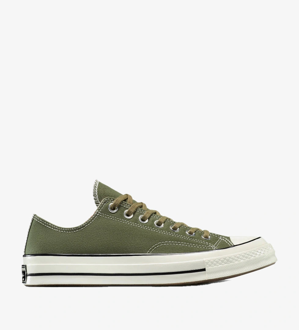 Converse Converse Chuck 70 Houndstoothed Unisex Haki Sneaker Converse'de! Haki - 1. görsel