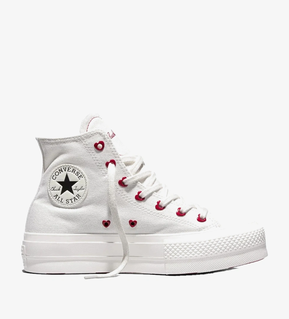 Converse Valentine's Day Chuck Taylor All Star Lift Kadın Krem Sneaker