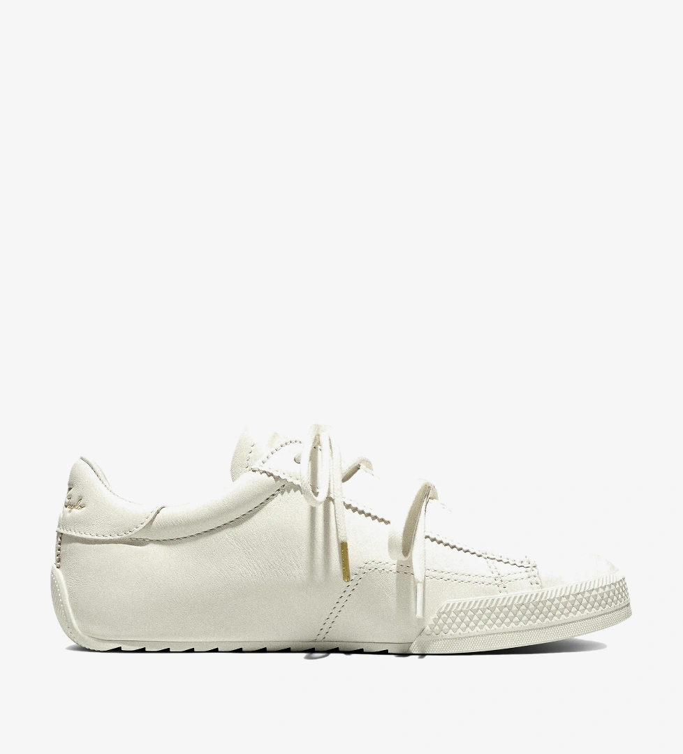 Converse Converse Chuck Taylor LO Unisex Krem Deri Sneaker Converse'de! Krem - 1. görsel